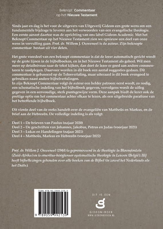 Beknopt commentaar op het Nieuwe Testament deel 4 - ISBN 9789059992139