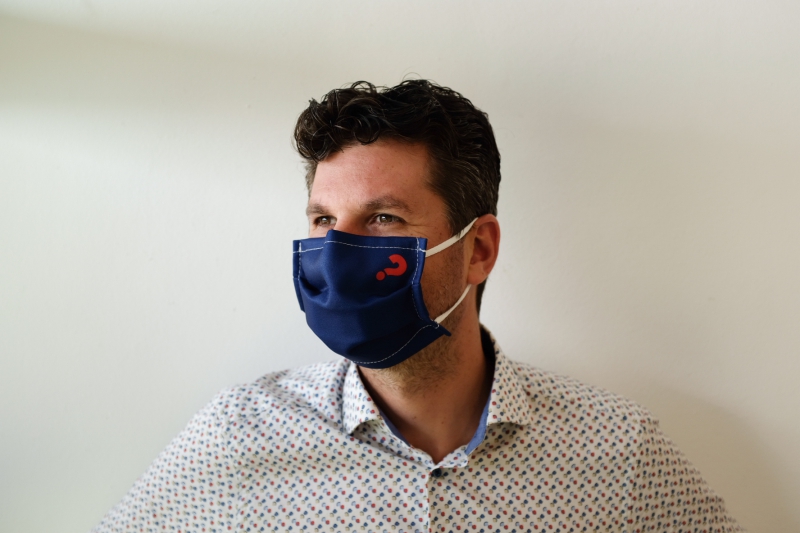 Alpha-mondkapje DONKERBLAUW